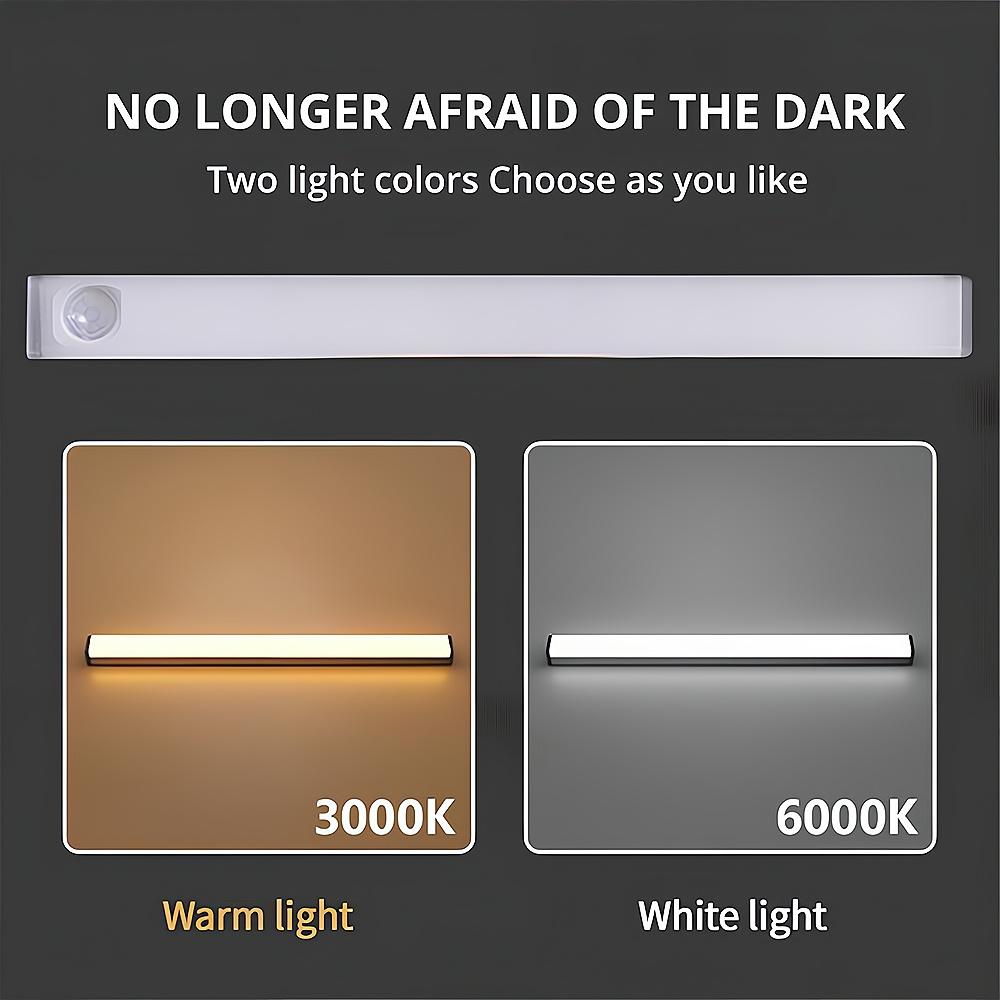 Датчик движения Ночники Беспроводной светодиодный светильник USB Перезаряжаемый Магнитный Для Гардеробной Комнаты Кухни Прохода Трубка Детектор Лампа