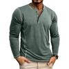 Men's Plus Size Long Sleeve T-Shirt Solid Color Slim Fit Casual Top Casual Everyday Outfit