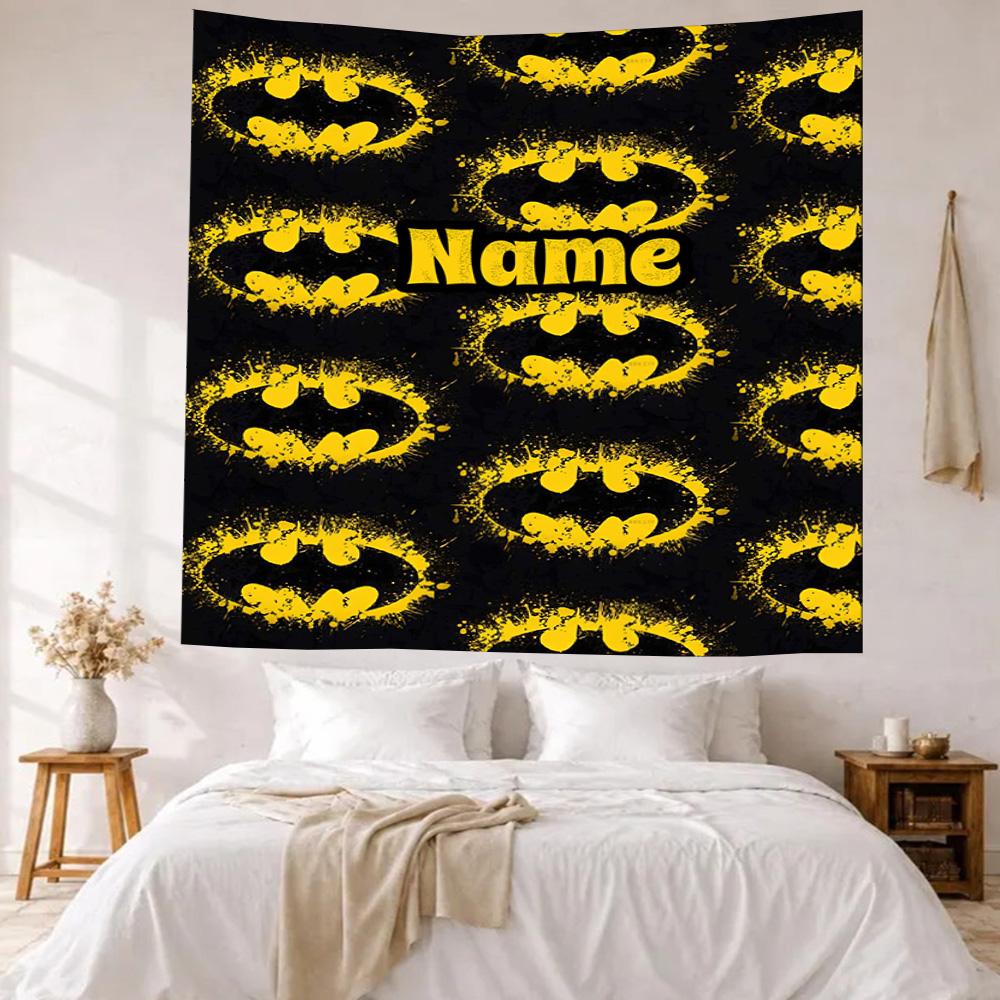 Warner Custom Your Name Wall Decor Tapestry Art For Pet Memorial Birthdaywedding Party Backdrop Family Gift