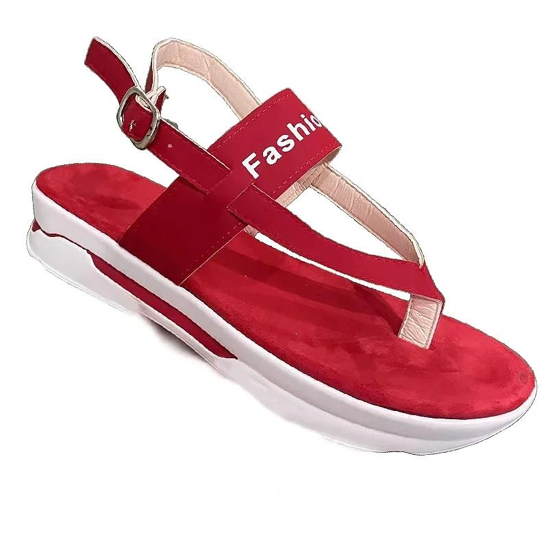 2024 New Sandals Shoes Women Flip Flops Women's Shoes Casual Ladies Shoes Buckle Women Shoe Open Toe Slipper Female Footwear