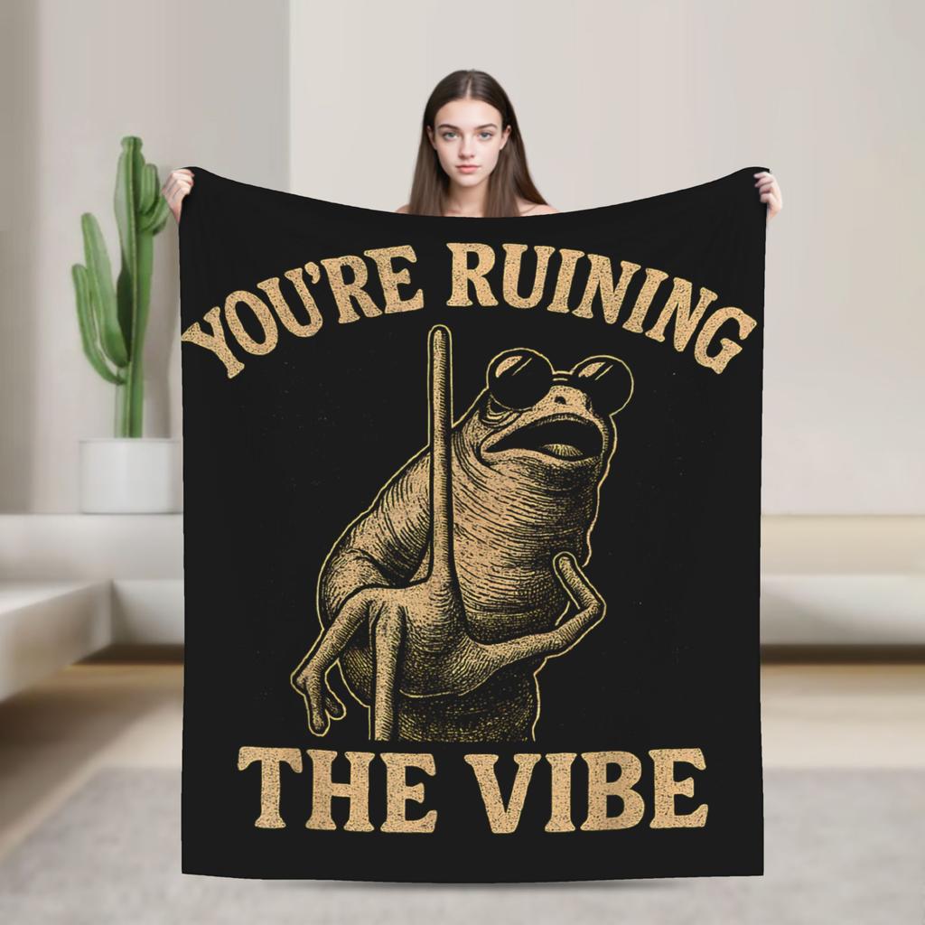 Marcus The Worm Funny Meme Flannel Fashion Blanket Trending Vintage Throw Fashion Blankets for Home 200x150cm Lightweight