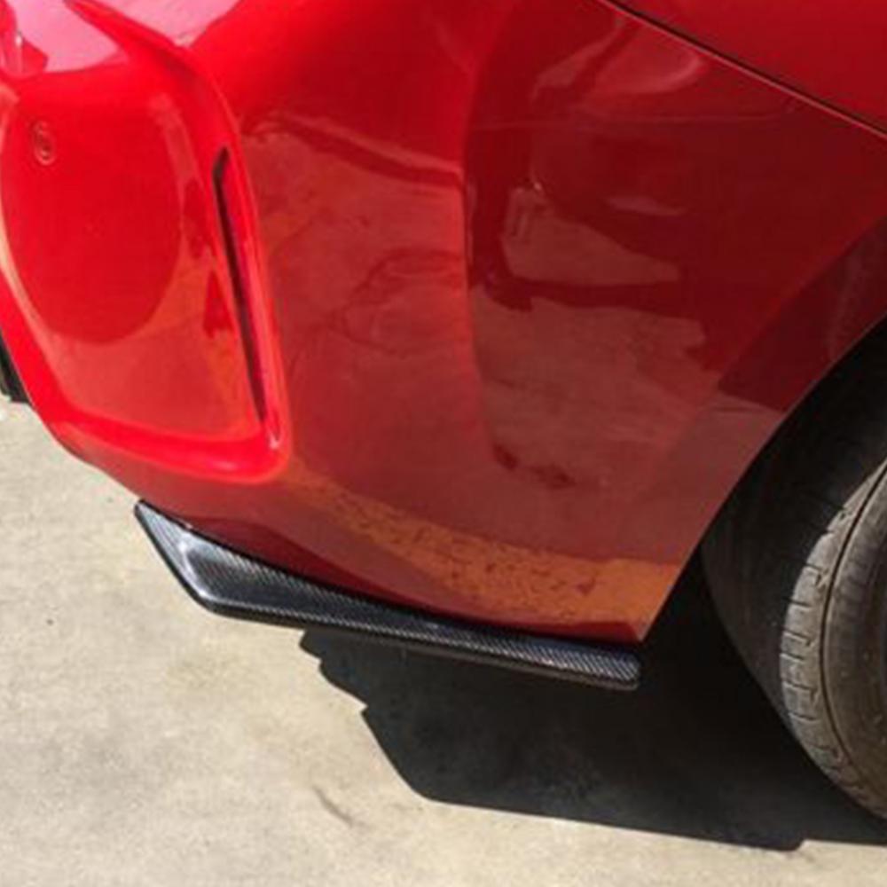 Universal Car Front Rear Bumper Strip Lip Spoiler Diffuser Splitter Scratch Protector Carbon Fiber Winglets Side Skirt Extension