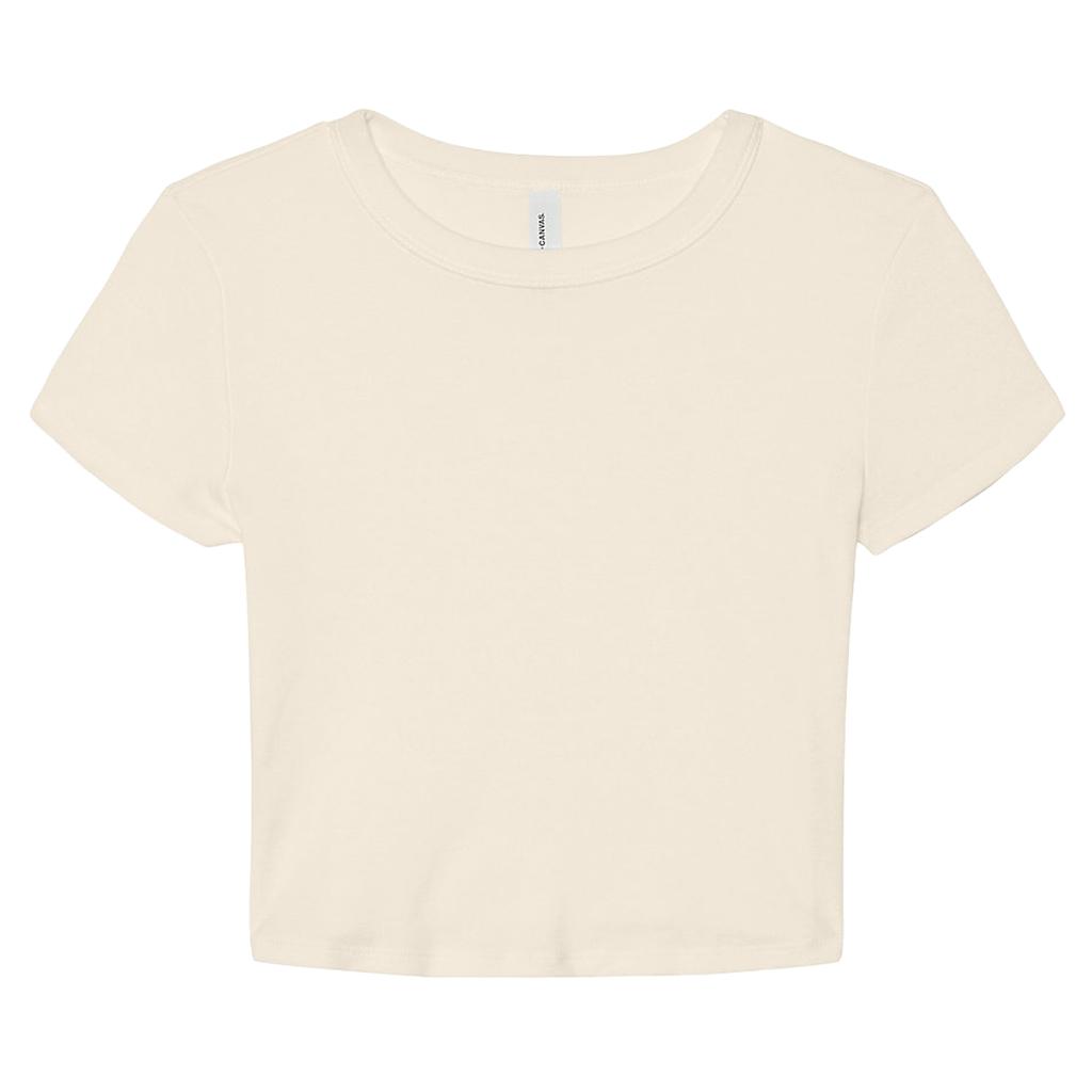 Bella + Canvas Womens/Ladies Baby Micro-Rib Crop Top