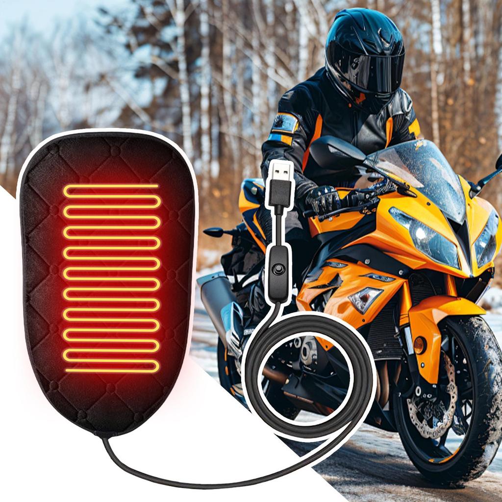 Dirt Bike Seat Cushion Motorbike Heating Pad Cold Weather Scooter Cushion For Dirt Bike ATV Snowmobile Road Trip Touring Street