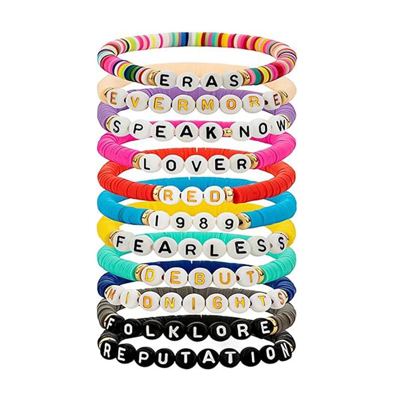 11PCS Taylor Friendship Bracelets Swifties Music Party Jewelry Lover Reputation