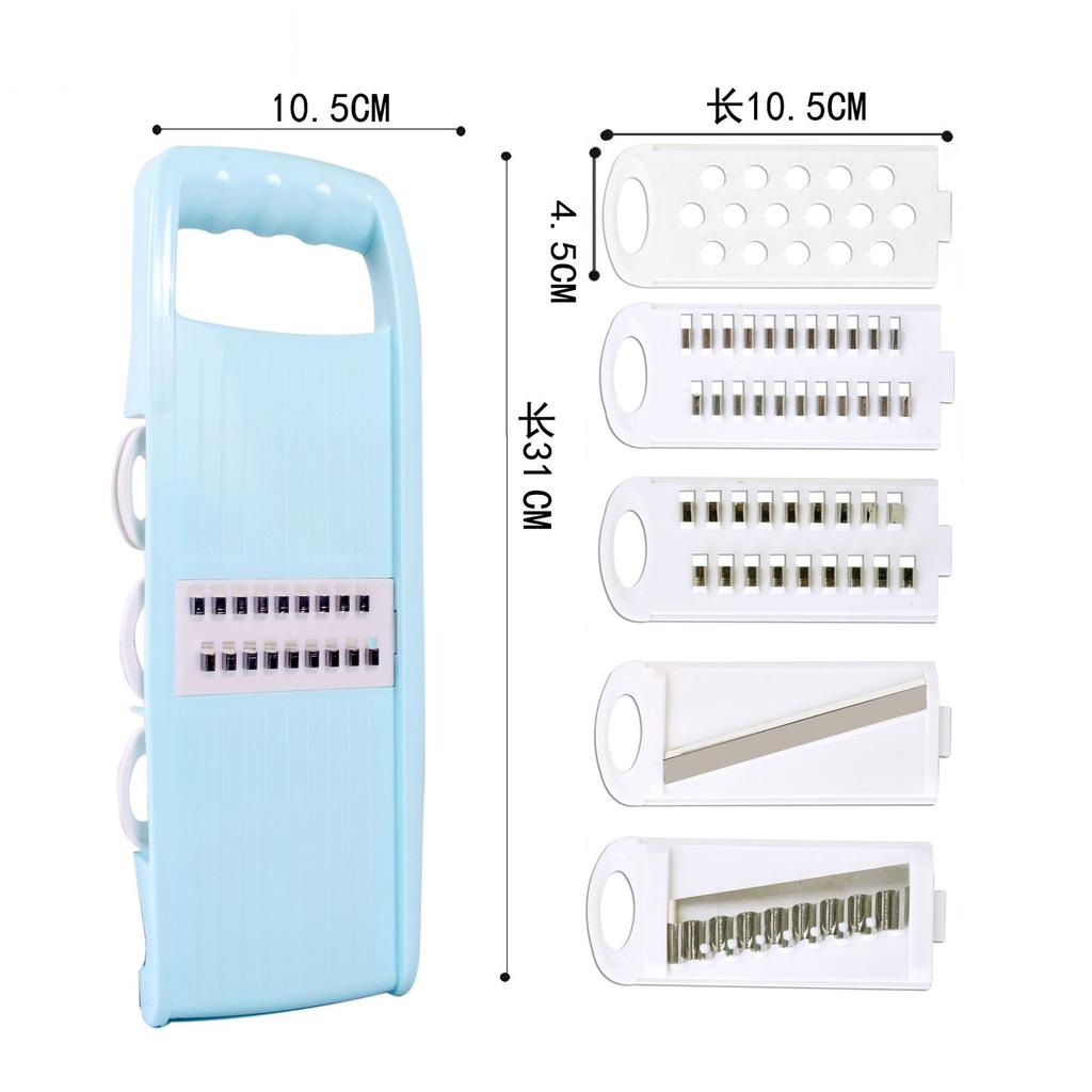 Многофункциональная овощерезка 5 в 1 для овощей и фруктов, картофелерезка, бытовой кухонный измельчитель, кухонная мандолина, овощерезка, гаджеты