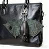Faux Leather Bat Coin Purse Handmade Gothic Novelty Bat Coin Pouch with Wings Zippered Bat Shape Keychain Wallet for Bags Belts