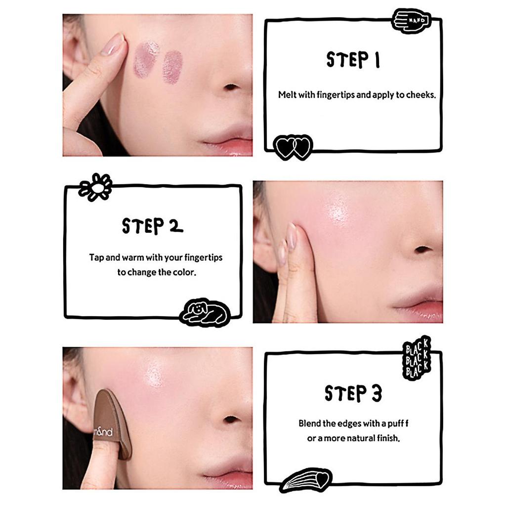 Rom&nd Romand  X INAPSQUARE BETTER THAN CHEEK 4г/0,14 унции 2,7г/0,095 унции (3 варианта цвета)