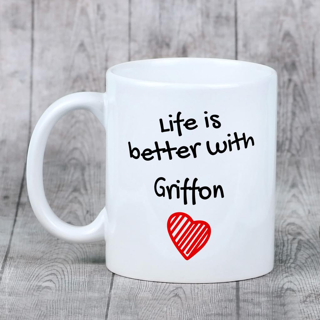 Griffon Bruxellois, Brussels Griffon - cup with a dog, cup with a photo, personalized gift from the Art-Dog brand