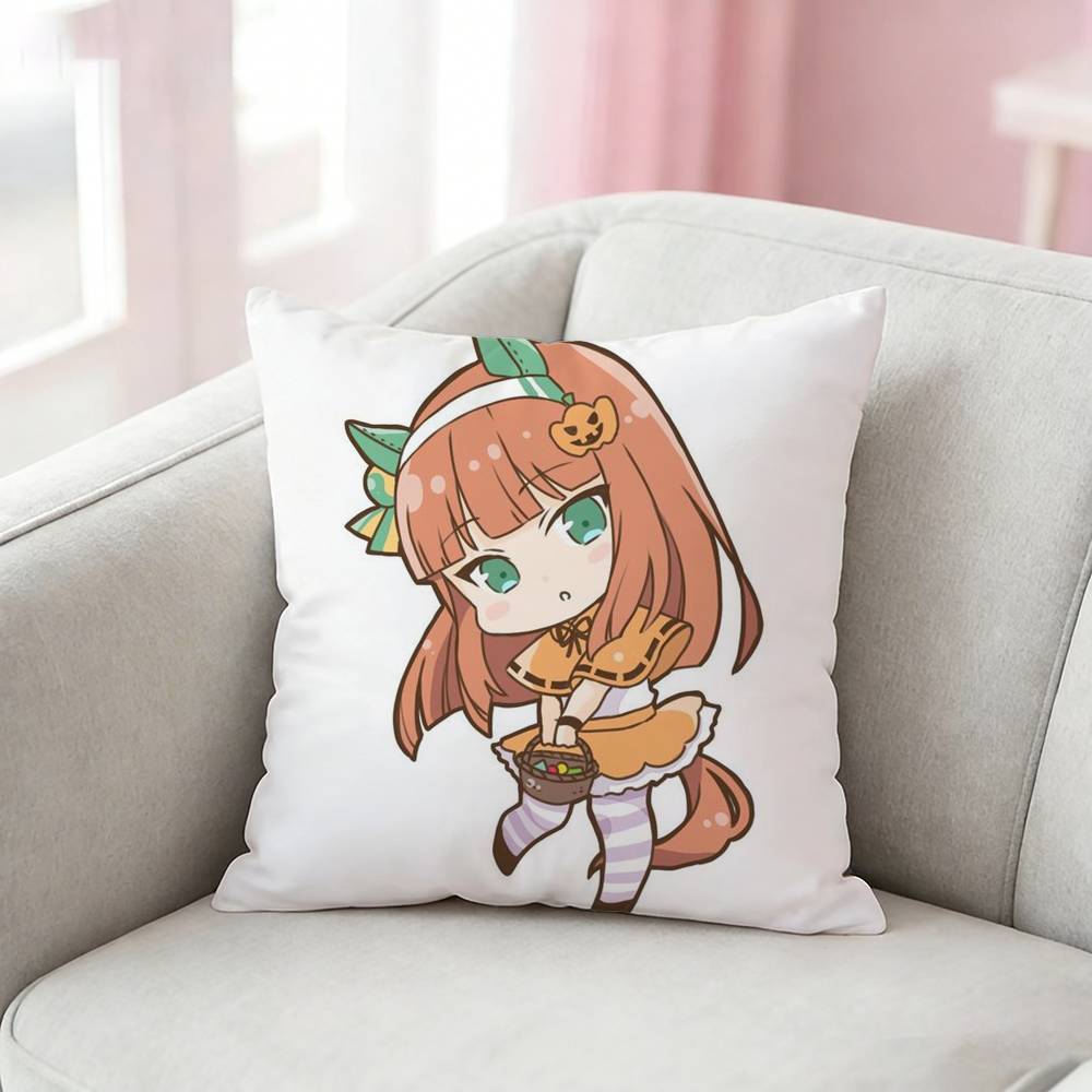 PPretty Derby SSilence Suzuka Pillow Case Cushion Cover Throw Pillow Case For Car Sofa
