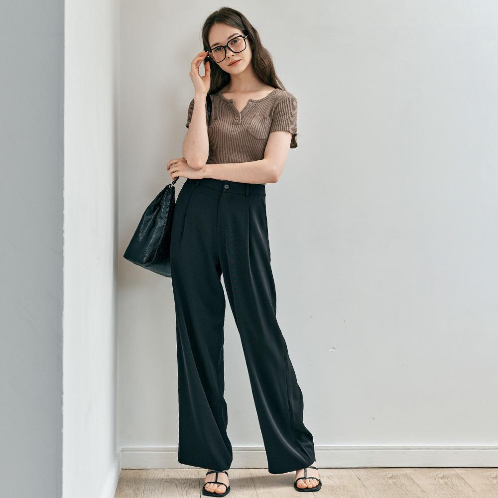 WEDNESDAY DELIGHT Wd_Summer Wide Slacks_Black