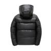 Winter Men's Casual Windproof Hooded Quilted Jacket Black Gold Vintage Thickened Parka