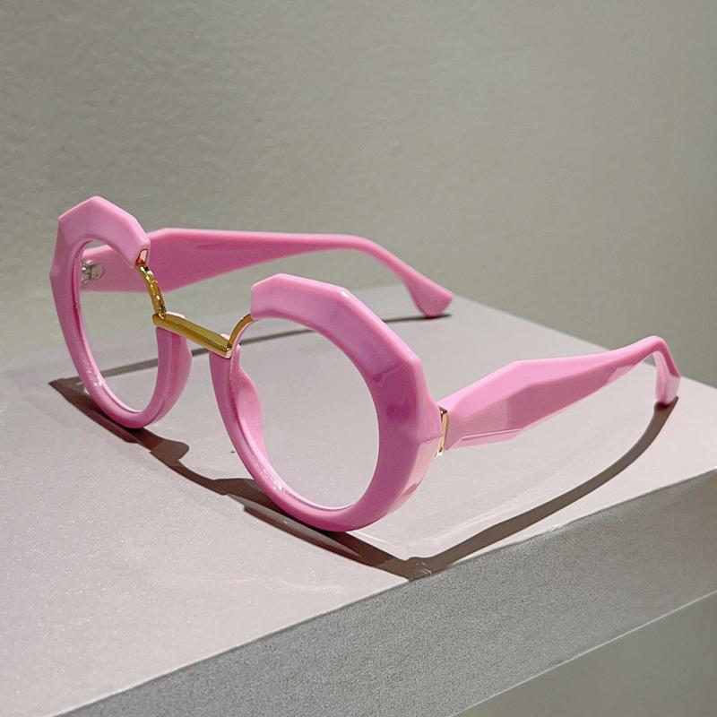 Оверсайз Неправильной Формы Очки Женские Новая Мода Блокирующие Синий Свет Оптические Оправы Модный Дизайн Бренда Декор Очки