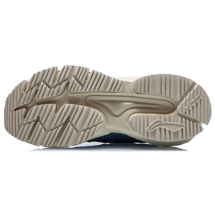 Li Ning Удобные и модные беговые кроссовки мужские темно-синие ARLR009-3