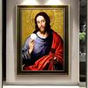 Иисус Христос Религиозная Вера Священное Сердце Плакат Холст Картина Старинные Настенные Художественные Фотографии Для Комнаты Церковь Украшения Дома