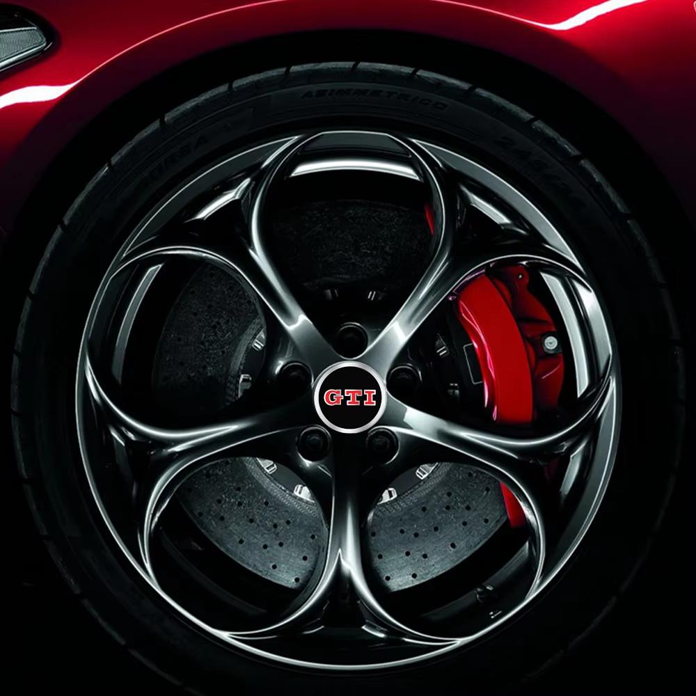 4Pcs Volkswagen Logo Car Wheel Center Hub Caps Badge Sticker For VW GTI Tiguan Jetta Mk6 Scirocco Polo Touran Golf Rline zd7