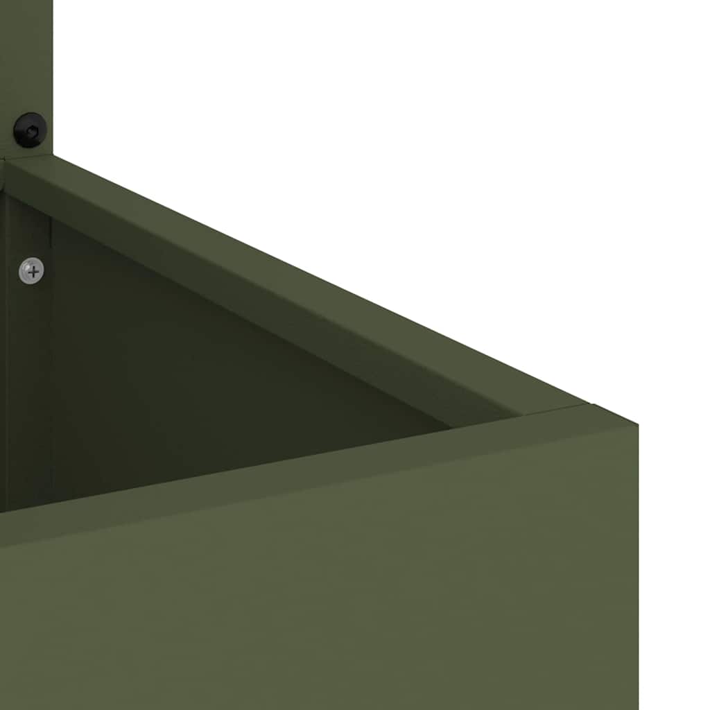 Garden Privacy Screen Canvas Olive Green 50 x 140 cm