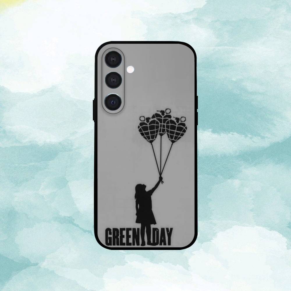 G-Green D-Day Band Phone Case For Samsung A73,72,71,A52,51,40,41,A22,A32,31,A13, Soft Black Shell