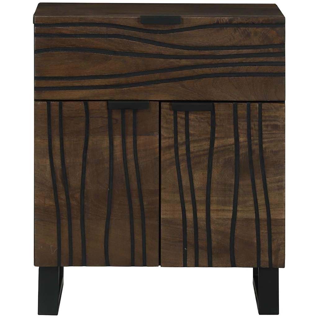Nightstand Walnut 50 x 33 x 60 cm Particleboard