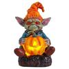 Bougie LED décorative - AIMOONSA - Citrouille Halloween - À piles - Résine - LED intégrée