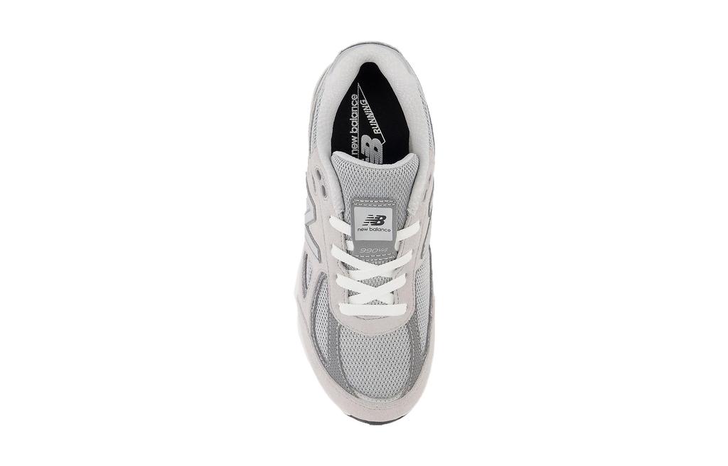 New Balance NB 990 V4 Низкие детские беговые кроссовки Серые с люрексом GC990GR4