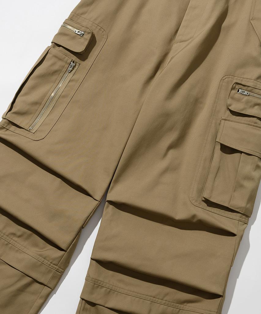INTEMPOMOOD Out Pocket Cargo Pants_Camel Beige