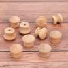 10pcs Wood Round Pull Knobs Natural Wooden Cabinet Drawer Handle Wardrobe Knobs Door Pull Kitchen Handle Hardware