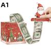Рождественская коробка для денежного подарка Счастливого 2026 года Новогоднее украшение Коробка-сюрприз для вытягивания денег Рождество Navidad Подарок от Санта-Клауса Денежный конверт