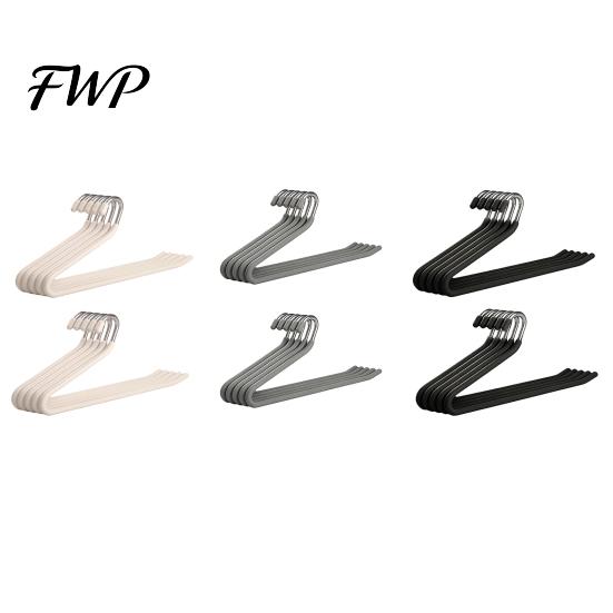 Space-saving Trouser Rack 10PCS No Clips or Teeth Marks Hangers Pants Hanger Without Creases Hold Multiple Scarves Ties Organizer Sliding Pant