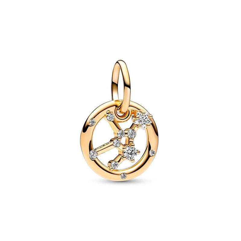 Подвески «Двенадцать созвездий» Подходят для genuine European Copper Jewelry и DIY Crafting Специальные Красивые Браслеты Ювелирные Изделия Подарки