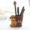 Ручная работа, фигурка собаки из смолы, подставка для карандашей, китайский стиль: Креативный мультяшный подарок для студентов