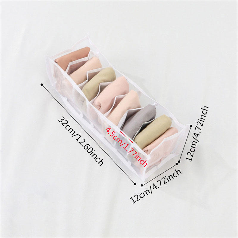 Многоячеечный складной органайзер для нижнего белья, носков, трусиков, выдвижного типа, сумка, экономящая место, складной органайзер для одежды в шкаф, коробка для хранения