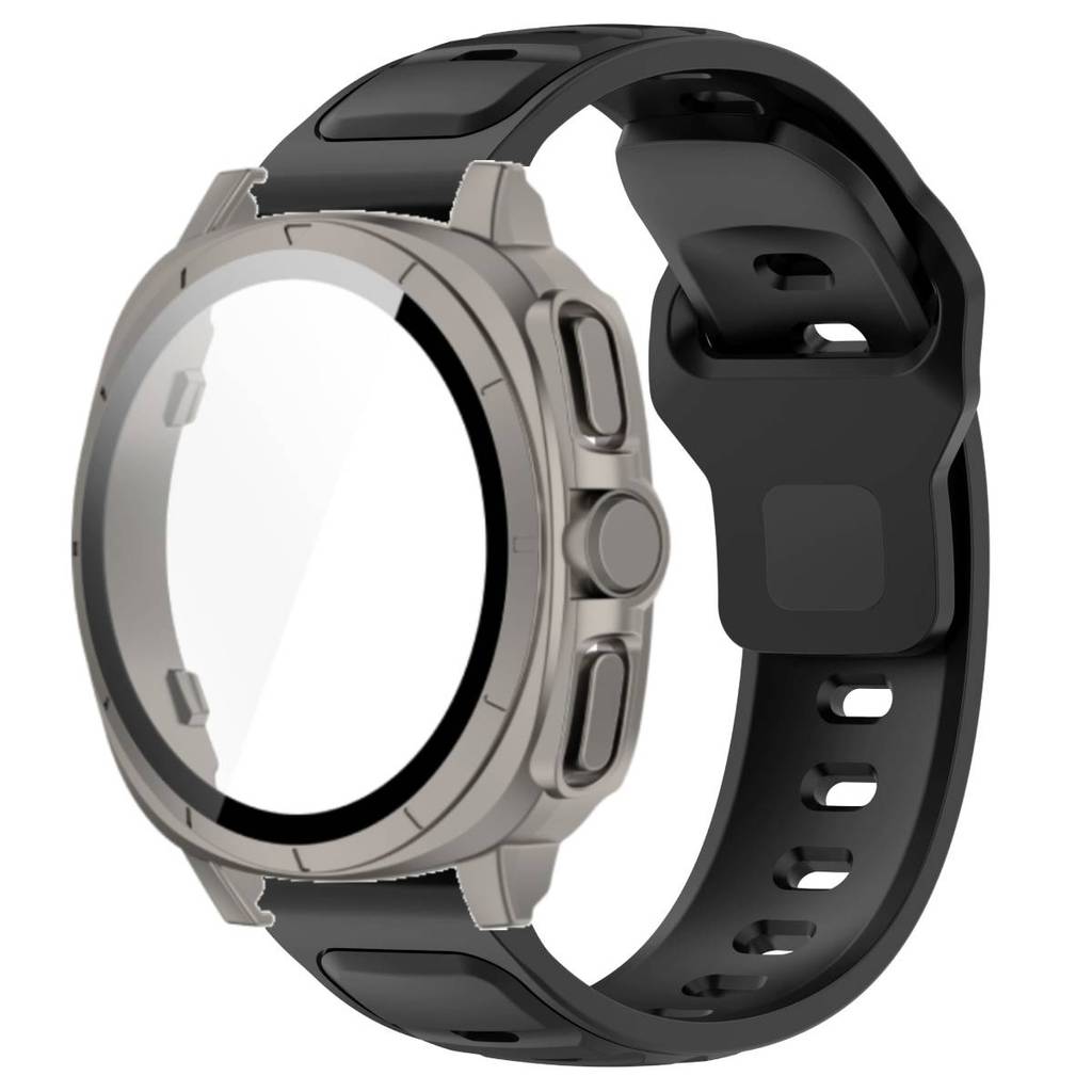 Силиконовый Ремешок + Закаленное Стекло Чехол Для Samsung Watch 7 40мм 44мм Защитная Крышка Ремешка Для Samsung Galaxy Watch 7 44мм 40мм