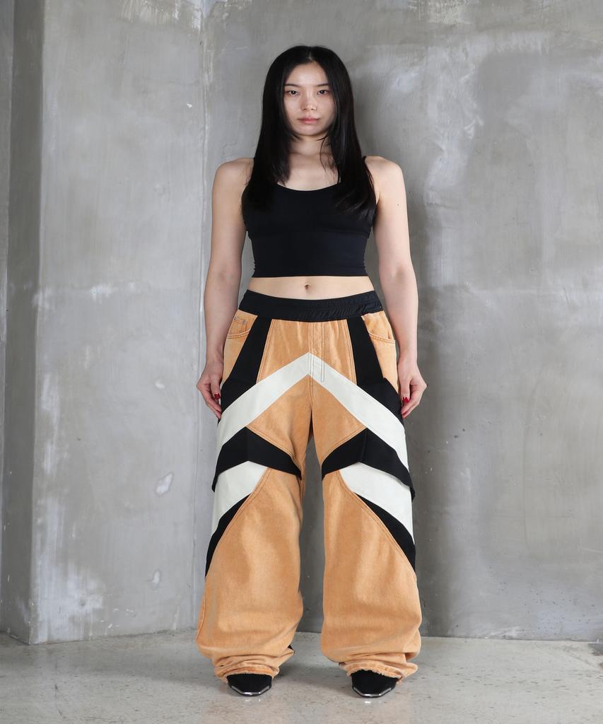 Sumilo Semi-Wide Origami Upcycled Denim Pants Unisex