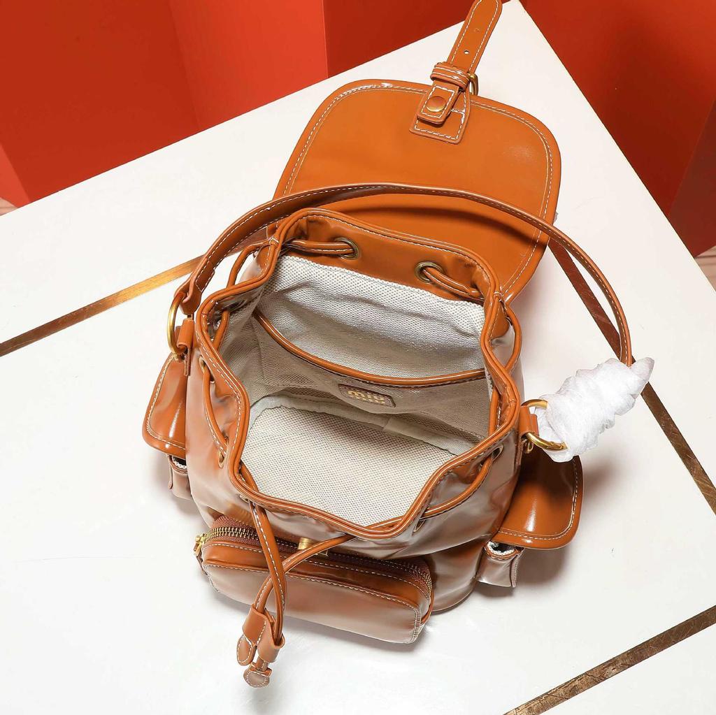 Новый холщовый рюкзак Miao miu 2025, большая вместимость, премиальное качество, универсальный, портативный, для плеча, для путешествий, для ежедневных поездок