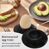 Egg Storage Holders Anti-slip Egg Box Plastic Eggs Tray Holder Dessert Soup Plates Household Circular Tableware Storage Tools 2