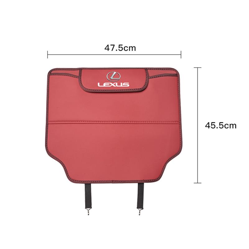 Car Seat Anti-Kick Pad Leather Cover Interior Storage Bag For Lexus F-SPORT ES RX NX LS UX LM LX GX LC RZ IS CT GS RC HS SC TX