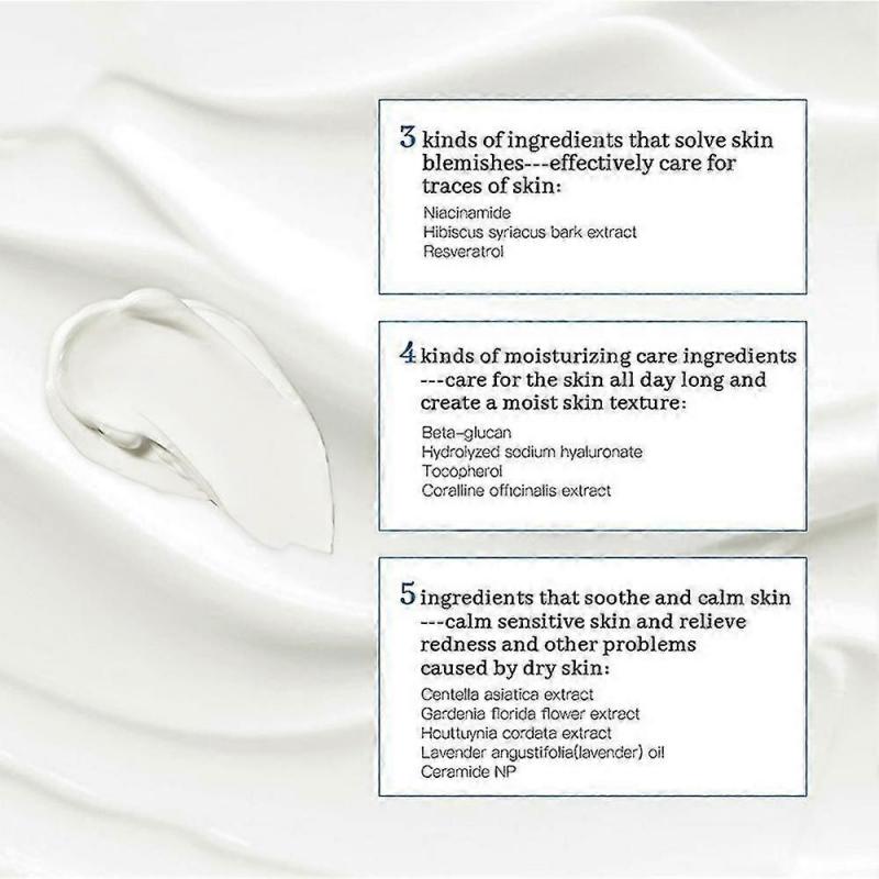 345 Relief Cream Daily Moisturizer for Acne-Prone Sensitive Skin Deep Hydrating Blemish Relief Anti-Aging Care