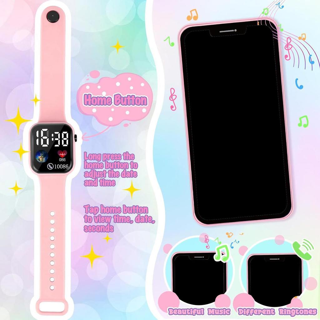 Игровой кошелек для маленьких девочек, от 3 до 6 лет, кошелек для малышей с игрушечной косметикой для юных, игрушки принцессы, включает сумочку, телефон