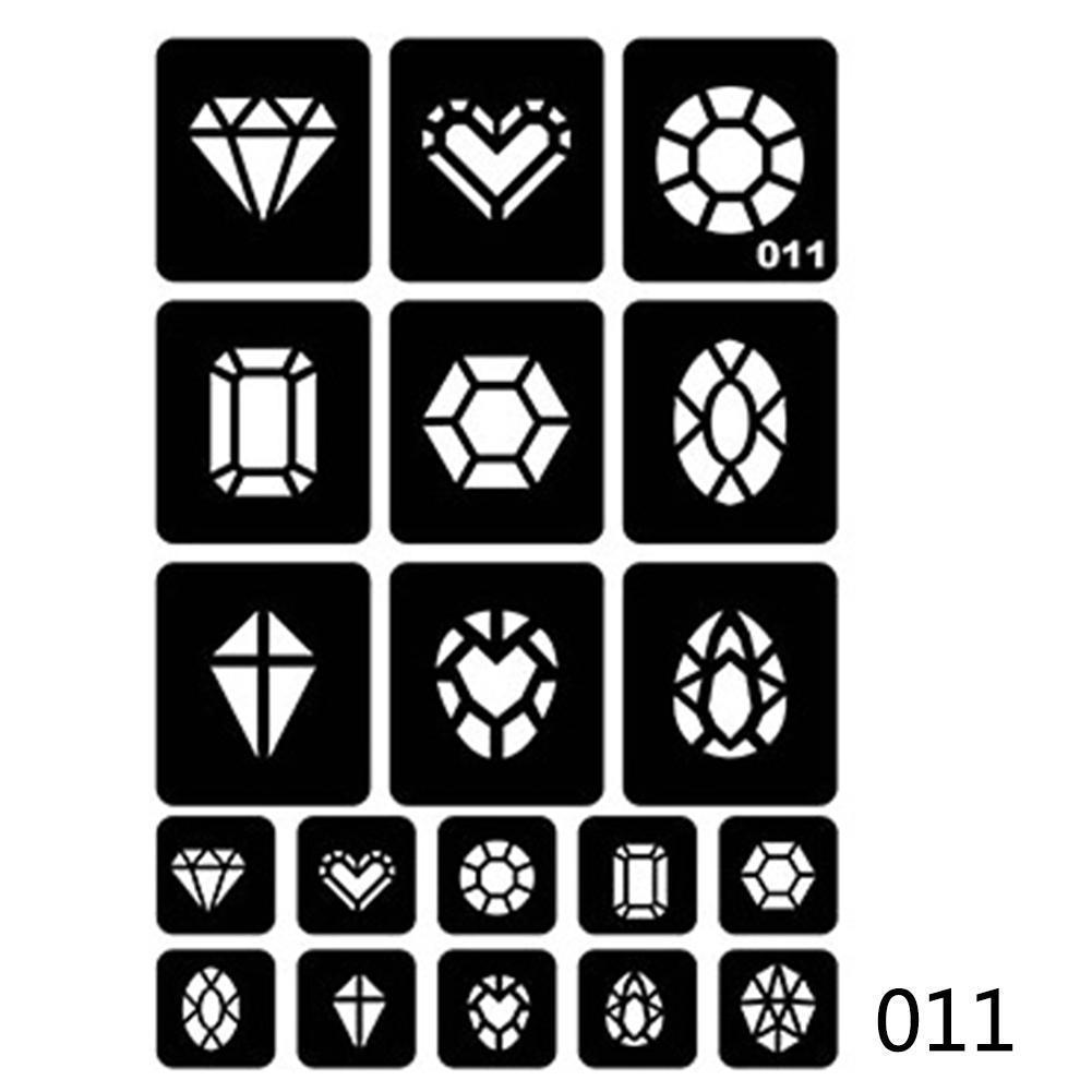 40 стилей, маленькие трафареты для татуировок с аэрографом для женщин и детей, шаблон для рисования, трафарет для татуировки хной для рисования, блестящие татуировки