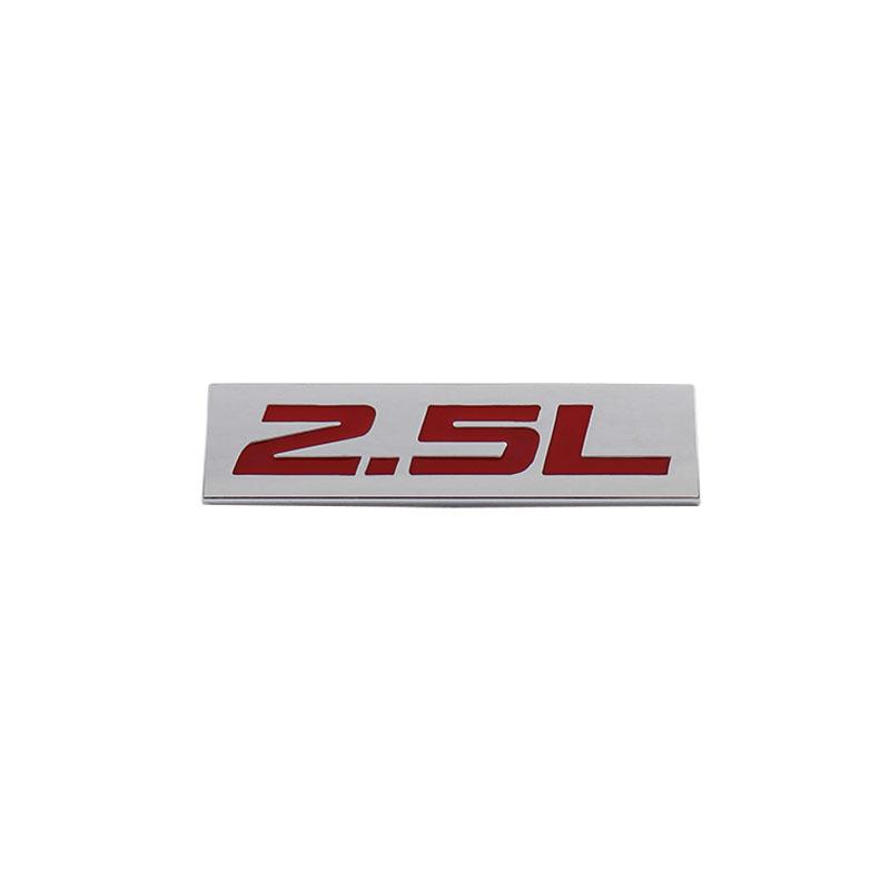 Premium 2.5L 2.5 L for Universal car Engine Hood Fender trunk Tail Rear Bonnet Nameplate Decal Emblem Badge Sticker