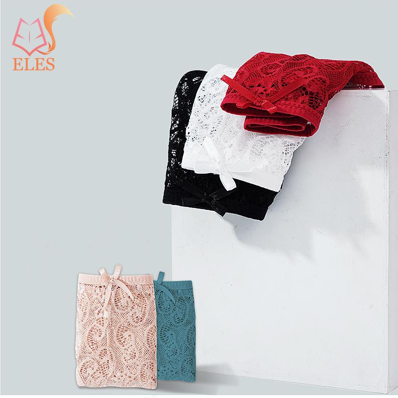 Womem Sexy Lace Panties Floral Hollow Soft Comfort Briefs Lingerie Underwear 3 Pieces