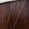 Ожерелье с кисточкой в виде капли воды, Y-образная цепочка для ключицы, простой нишевый дизайн, новый стиль
