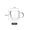 250ml/350ml/450ml with  Handle Transparent Coffee Cup High Borosilicate Glass Milk Mug