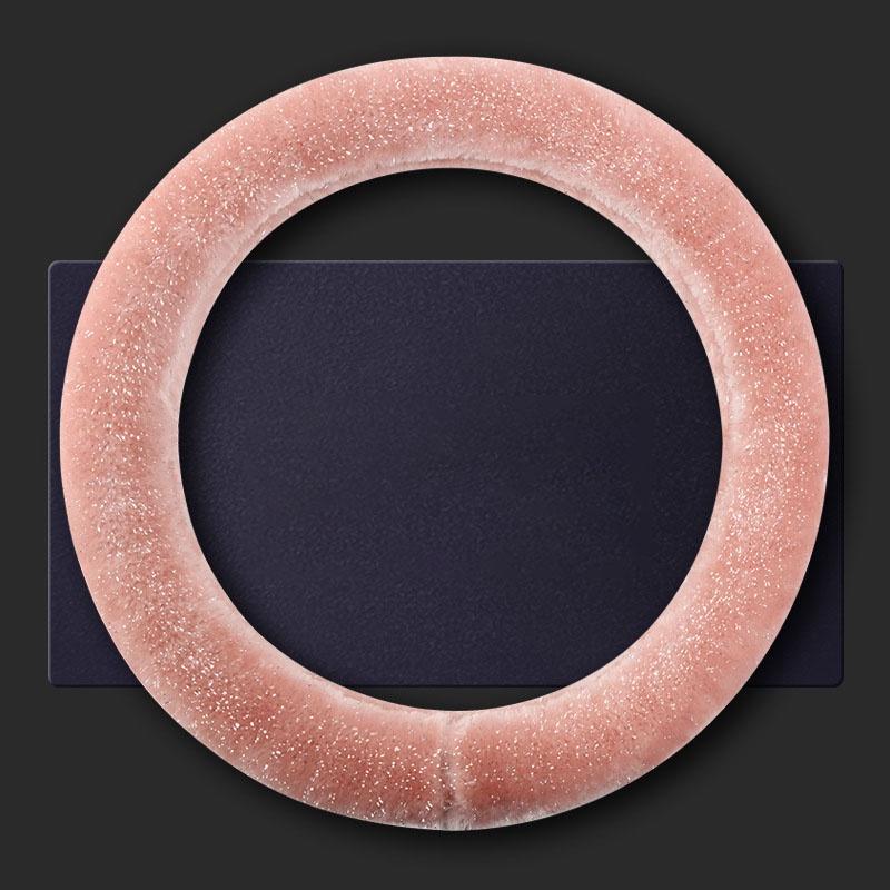 Новое поступление Плюшевый мех Чехол на руль автомобиля Толстый Теплый и Нескользящий