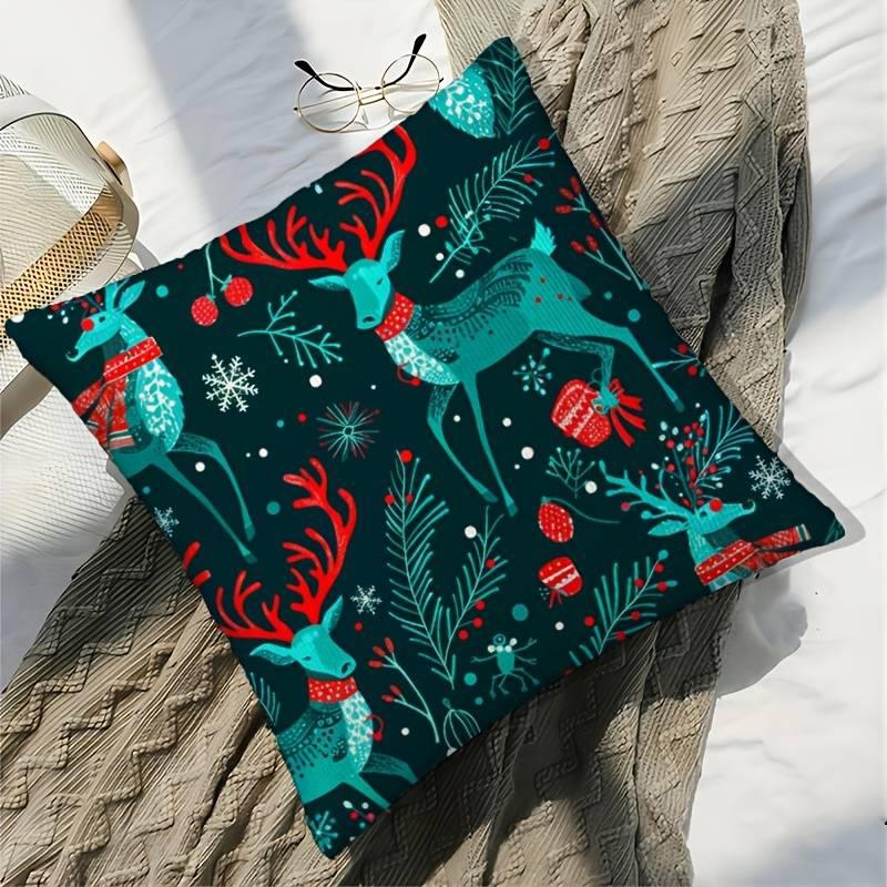 Снежный малиновка наволочка для праздничного видаПодходит для дивана автомобиля спальни декоративная наволочка на подушку