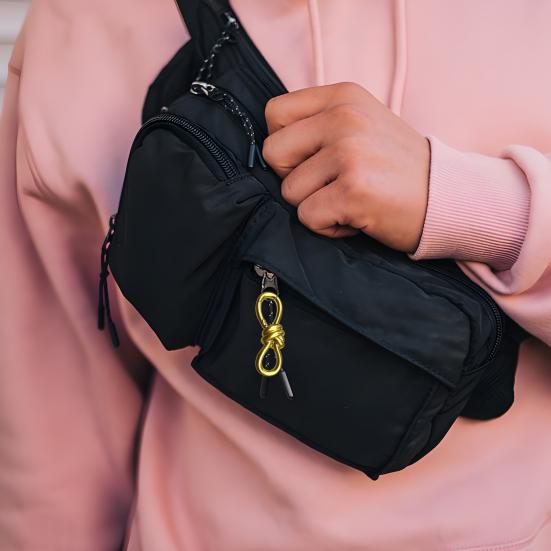 Брелок-карабин с узлом и механизмом безопасности, застежка-узел, подвеска для сумки, высокая прочность, брелок с закруткой, аксессуары