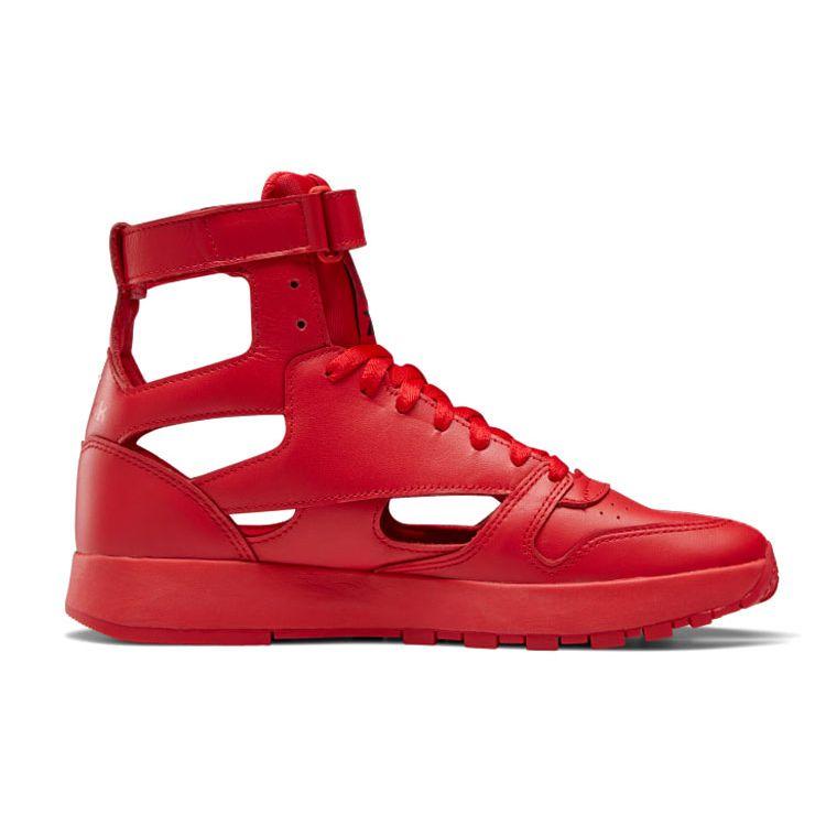 Maison Margiela x Reebok Classic Leather Tabi High Vector Red Унисекс Кроссовки Обувь-Белый Черный GW5288