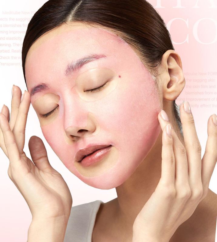 Medicube PDRN Розовая Вита Покрывающая Маска (10 листов) — Интенсивное увлажнение и жизненная сила кожи тканевая маска