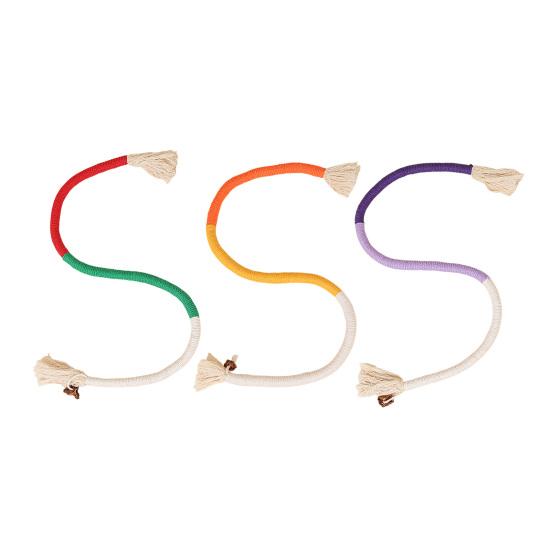 Кошачья жевательная веревочная игрушка Хлопковая веревка Игрушка для прорезывания зубов котенка с кошачьей мятой Интерактивная